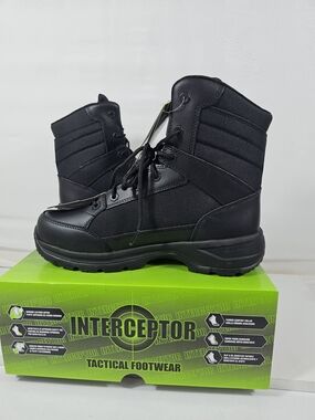NIB Interceptor Force 2.0 Steel Safety Toe Work Boots - Size 9.5 Wide